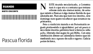 Último artigo de Agustín Díaz, en El Progreso