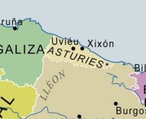 Mapa de Asturias