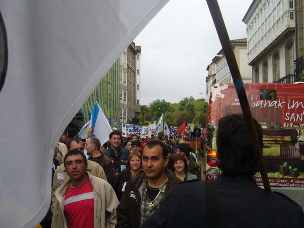 A manifestación, de camiño